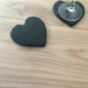 Handcut Slate Heart Coasters