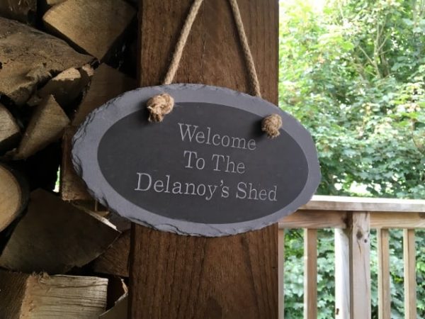 Hanging Engraved Slate Signs